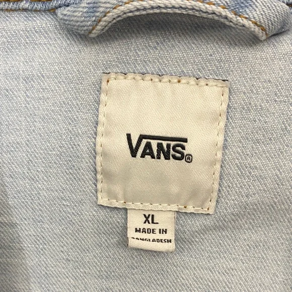 Vans Light Blue Denim Jacket XL Oversized - Picture 4 of 7
